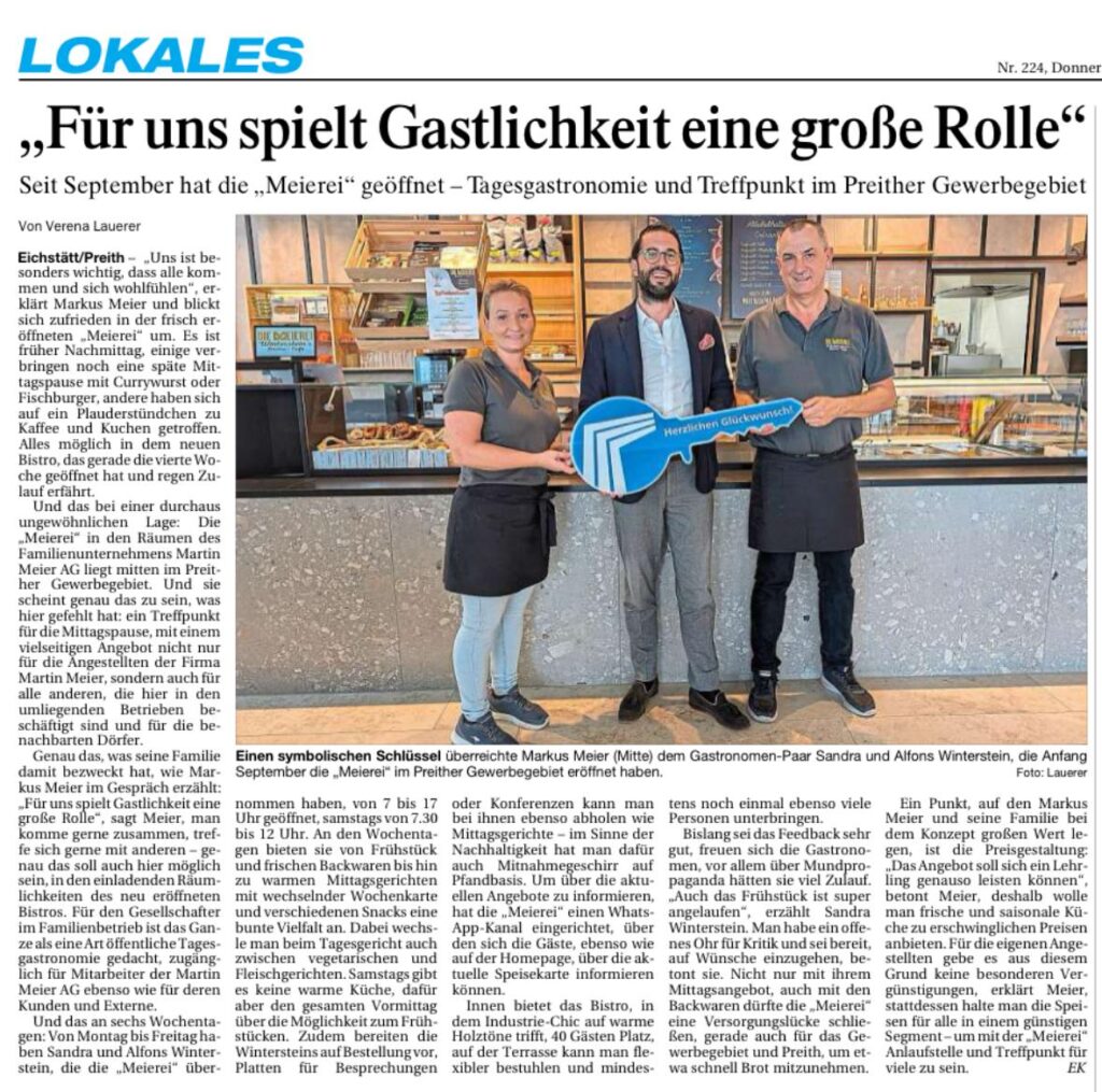 Zeitungsartikel Eichstätter Kurier