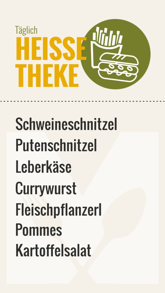 Heiße Theke · Täglich frisch