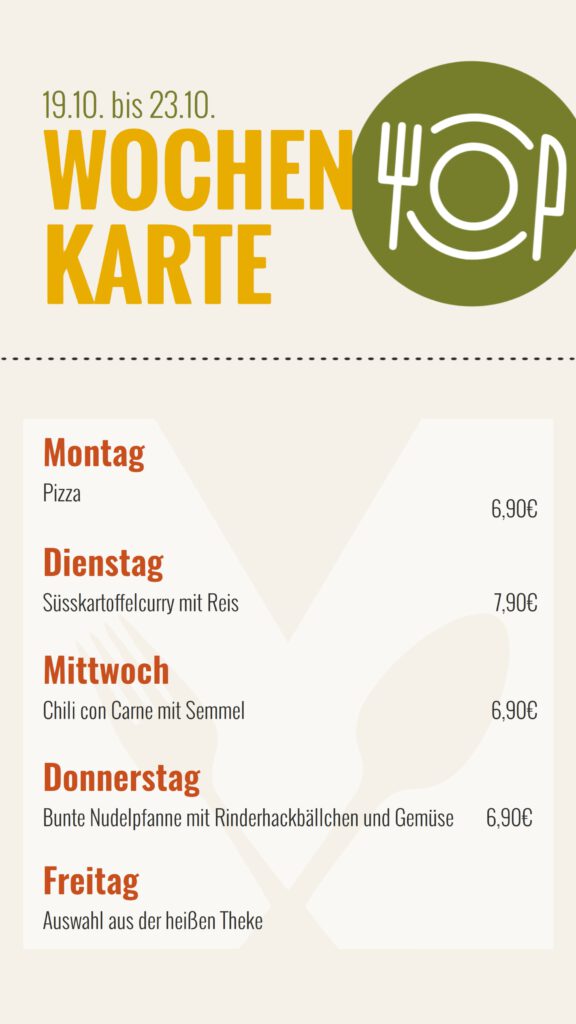Wochenkarte