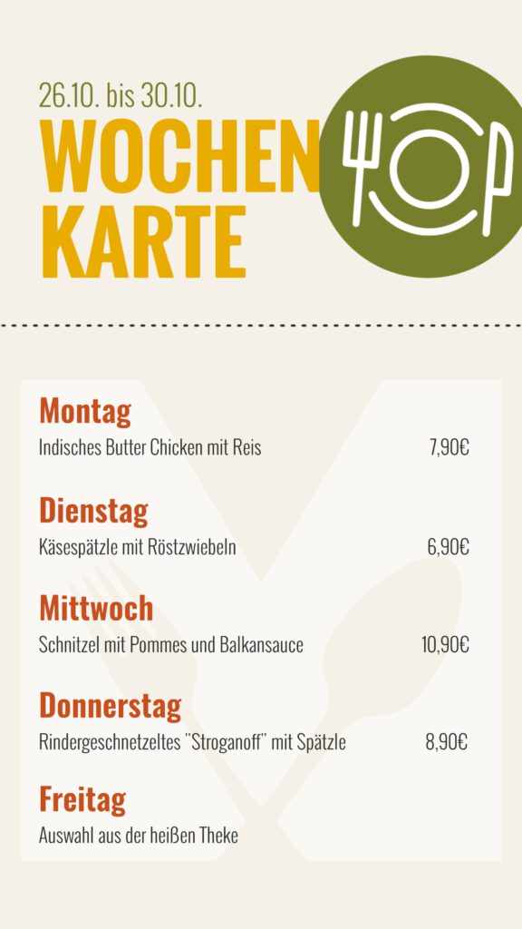 Wochenkarte